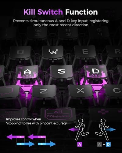 gravastar mercury v75 lite hall effect magnetic gaming keyboard – 8khz rapid trigger wired 75% keyboard, adjustable actuation, hot swappable switches, transparent rgb for pc/mac