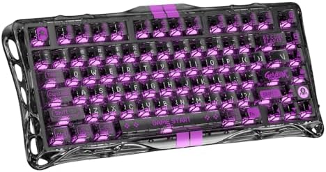 gravastar mercury v75 lite hall effect magnetic gaming keyboard – 8khz rapid trigger wired 75% keyboard, adjustable actuation, hot swappable switches, transparent rgb for pc/mac