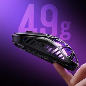 gravastar mercury x pro wireless gaming mouse – 32,000 dpi, 8khz polling, 49g magnesium alloy frame, rgb lighting, tri mode connectivity