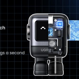 ugreen nexode rg 30w usb c robot gan charger (black)