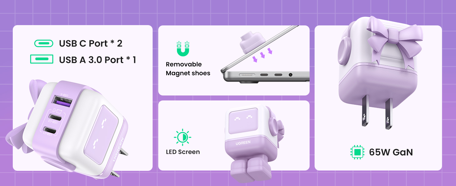 ugreen nexode rg 65w usb c gan charger