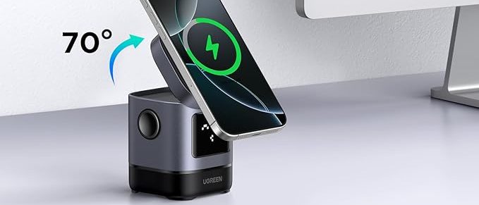 ugreen 100w 3 in 1 wireless charger stand (mfi certified) ugreen 100w 3 in 1 wireless charger stand (mfi certified)