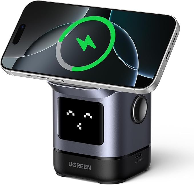 ugreen 100w 3 in 1 wireless charger stand (mfi certified)
