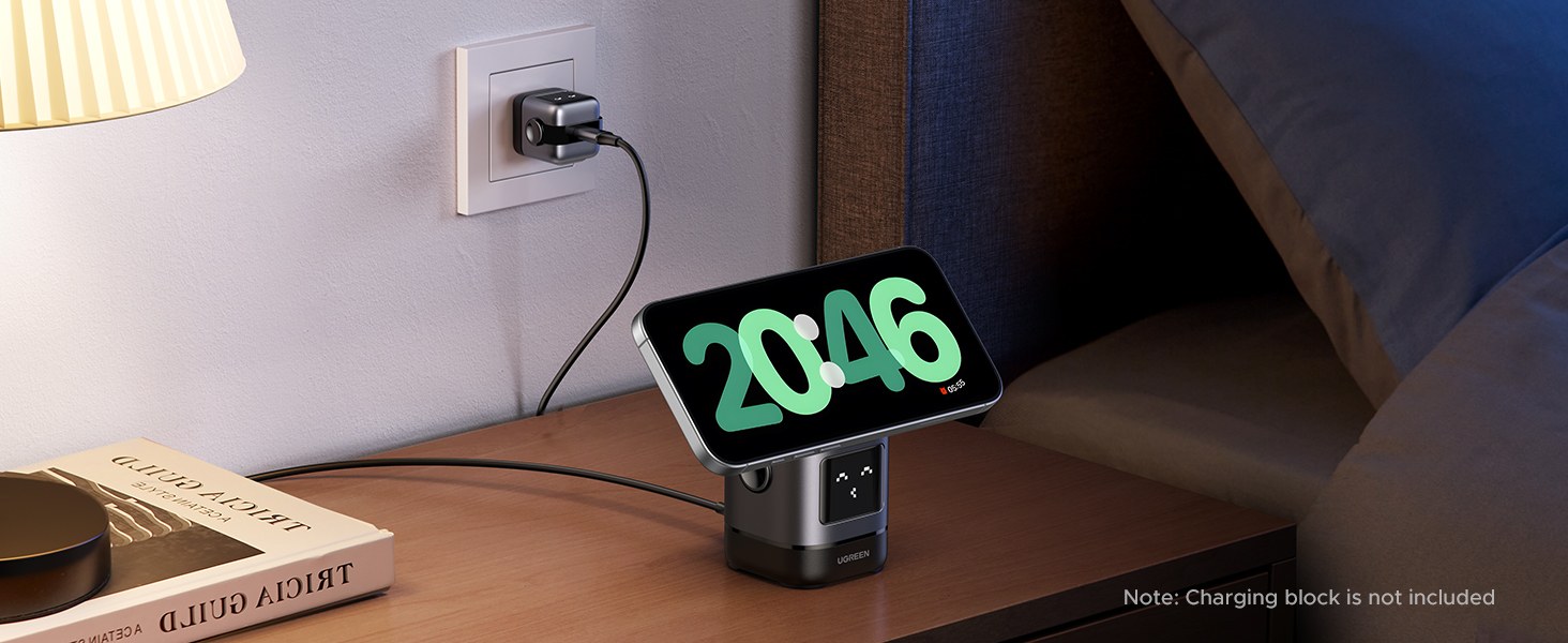 ugreen 100w 3 in 1 wireless charger stand (mfi certified)